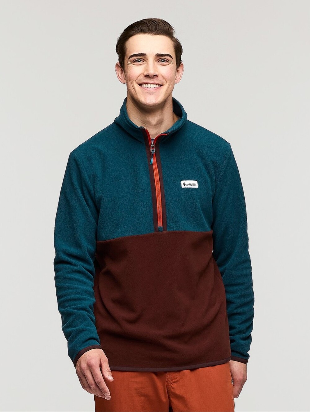 Cotopaxi Amado Fleece Pullover - Men's Half Zip Sweater Size Medium Colorblock